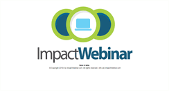 Desktop Screenshot of impactwebinar.com